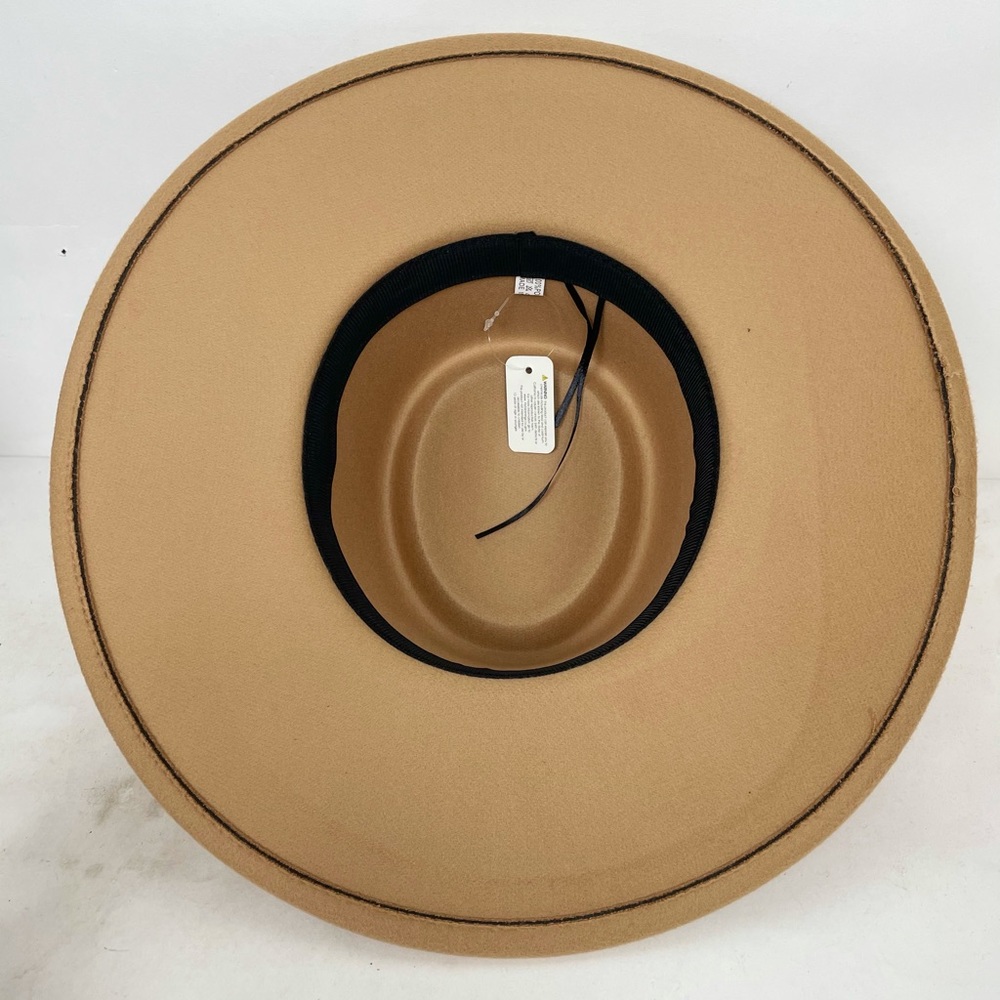 PECAN CAMEL Fedora rancher Felt Hat - Picture 9 of 10
